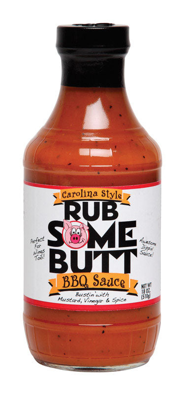 Rub Some Butt BBQ Sauce Carolina Style 18 oz.