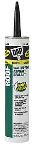 DAP 18268 Roof Sealant, Black, Paste, 10.1 fl-oz Cartridge, Pack of 12