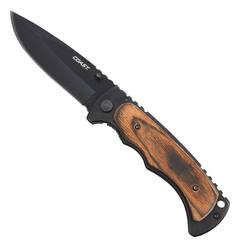 Coast FX411 Stainless Steel Knife 8.75 in. L Brown