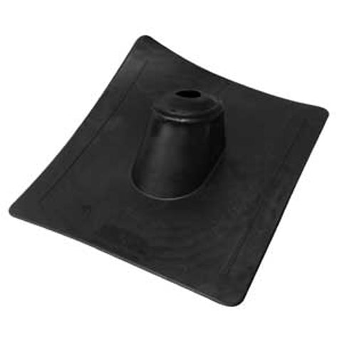 Duraflo 551143BL Roof Flashing, 18.08 in OAL, 16.3 in OAW, 3 in Pipe, Steel