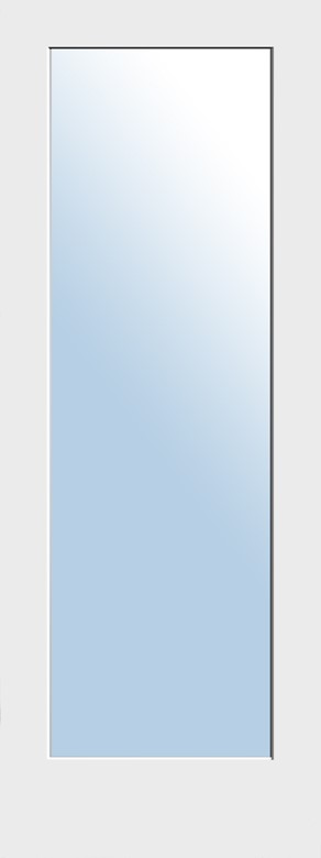 36 in. x 80 in. Primed 1 Lite Interior Privacy Door