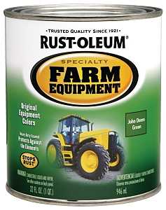 RUST-OLEUM SPECIALTY 7435502 Farm Equipment Enamel, Green, 1 qt Can