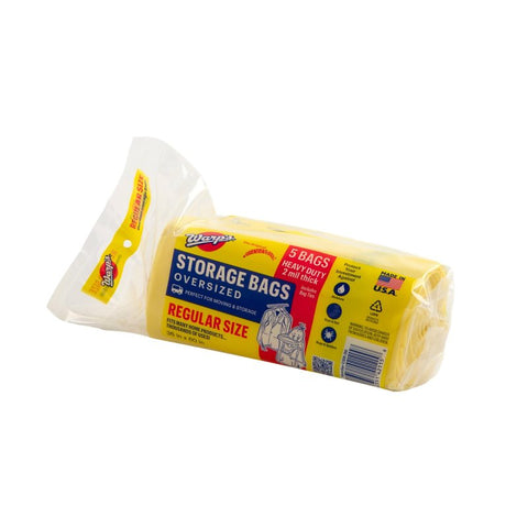 Warp's Banana Bags CB-36 Storage Bag, R, Plastic, Yellow, 36 in L, 60 in W, 2 mil Thick