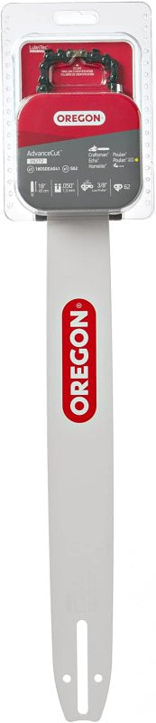 Oregon AdvanceCut 39272 Bar and Chain Combo, 62-Drive Link, 3/8 in TPI/Pitch