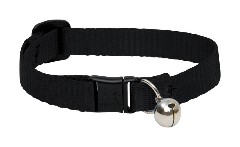LupinePet Basic Solids Black Black Nylon Cat Collar – Shell Lumber and ...