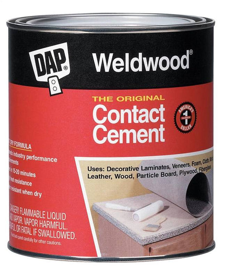 Weldwood 00273 Contact Cement, 1 gal, Bottle, Tan, Liquid