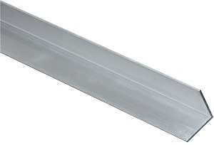 National Hardware 4203BC Series N247-320 Angle Stock, 1 in L Leg, 48 in L, 1/16 in Thick, Aluminum, Mill