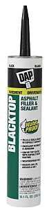 DAP 18020 High-Performance Filler and Sealant, Paste, Black, Strong Solvent, 10.1 oz Cartridge, Pack of 12