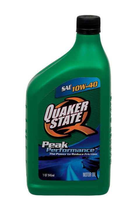 Quaker State Peak Performance SAE 10W40 Motor Oil 1 qt.