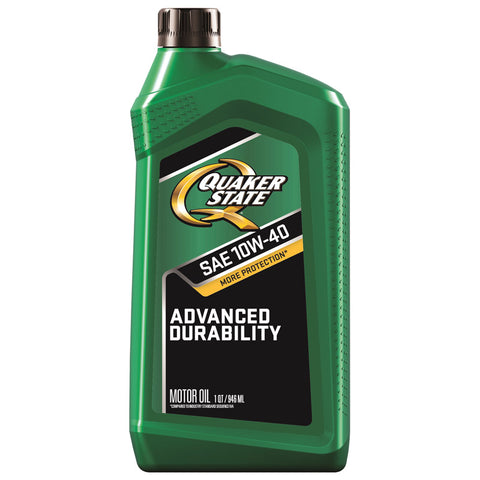 Quaker State Peak Performance 10W-40 4-Cycle Multi Grade Motor Oil 1 qt 1 pk, Pack of 6