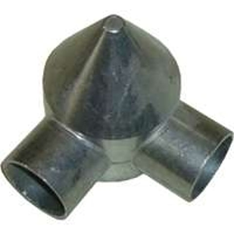 Stephens Pipe & Steel HD42042RP Bullet Cap, 2-Way, Aluminum, Silver, Galvanized