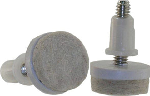 Shepherd Hardware FeltGard Series 9908 Furniture Pad, 75 lb, Felt/Metal, Almond, 4/PK, Pack of 6