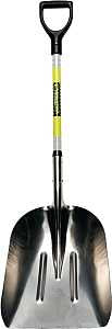 Structron 49755 Grain Scoop, 15-1/4 in W Blade, 19 in L Blade, Aluminum Blade, Fiberglass Handle, D-Shaped Handle