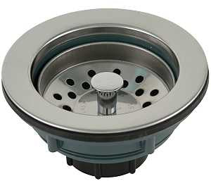 Plumb Pak PP20665 Basket Strainer, Plastic, For: 3-1/2 in Dia Opening Kitchen Sink