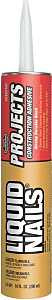 Liquid Nails LN-601 Project Construction Adhesive, Light Tan, 10 oz Cartridge, Pack of 24