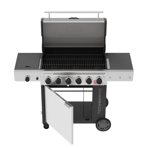 Char-Broil Performance Series 463229021 Gas Grill, 60,000 Btu, Liquid Propane, 6-Burner, Cabinet Storage