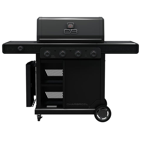 Char-Broil Pro Series 463281024 Gas Grill with Side Burner, 32,000 Btu , Liquid Propane, 4 -Burner, Steel Body, Black
