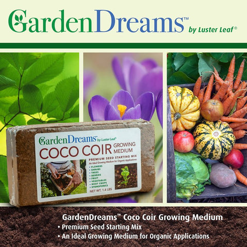 luster leaf Garden Dreams 1250 Coco Coir, 1.4 lb