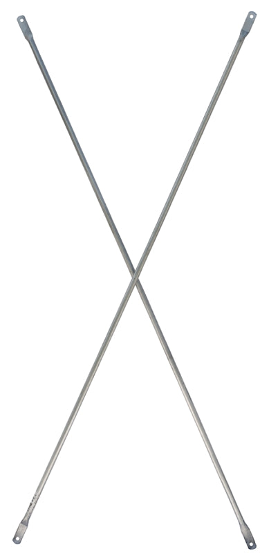 Metaltech M-MC4884 Scaffold Cross Brace, Standard, Steel, Galvanized