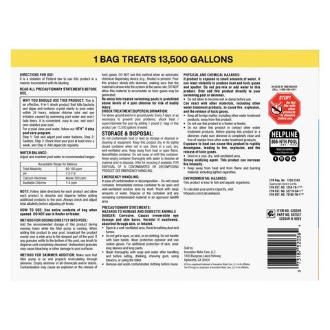 HTH Pool Care Solid Shock Treatment 6 lb, Pack of 6