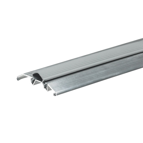 Frost King DT36/36A Top Threshold, 36 in L, 3-3/4 in W, Aluminum/Vinyl, Silver