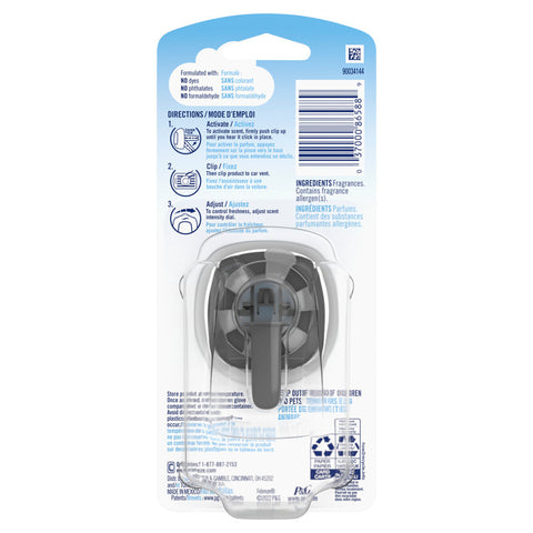Febreze Car Linen and Sky Scent Car Air Freshener 0.06 oz Liquid, Pack of 8