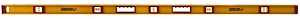 Johnson 1233-7200 I-Beam Level, 72 in L, 5-Vial, Non-Magnetic, Aluminum