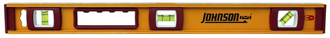 Johnson 1234-2400 I-Beam Level, 24 in L, Magnetic, Aluminum