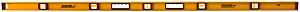 Johnson 1234-7800 I-Beam Level, 78 in L, 5-Vial, Magnetic, Aluminum, Yellow