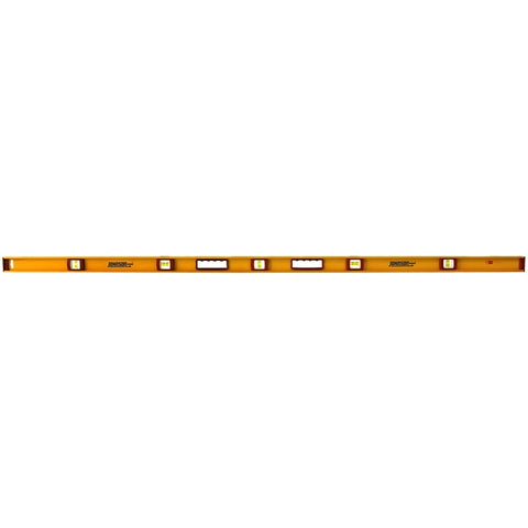 Johnson 1234-7800 I-Beam Level, 78 in L, 5-Vial, Magnetic, Aluminum, Yellow