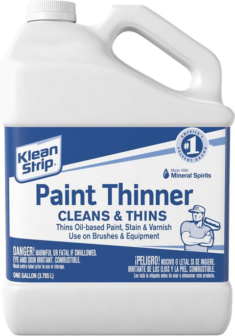 Klean Strip GKPT94400 Paint Thinner, Water White, 1 gal, Can, Liquid, Pack of 4