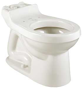 American Standard Champion Series 3395A001.020 Toilet Bowl, Elongated, 1.6 gpf Flush, 12 in Rough-In, Vitreous China