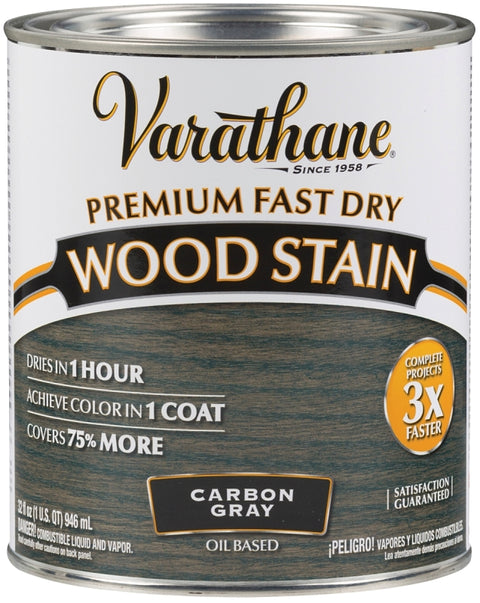 Varathane 307416 Wood Stain, Carbon Gray, Liquid, 0.5 pt, Can