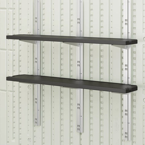 Suncast BMSASHELFK1 Storage Shelf Kit, Resin, Black