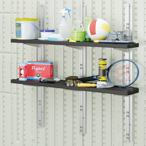 Suncast BMSASHELFK1 Storage Shelf Kit, Resin, Black