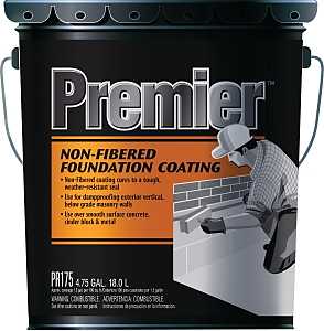 Henry PR175070 Foundation Coating, Black, Liquid, 5 gal Pail