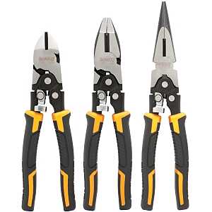 DEWALT DWHT70485 Plier Set, Chrome Vanadium Steel, Black