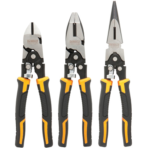 DEWALT DWHT70485 Plier Set, Chrome Vanadium Steel, Black