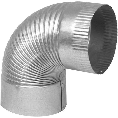 Imperial GV0329 Corrugated Elbow, 8 in Connection, 28 Gauge, Galvanized, Pack of 8