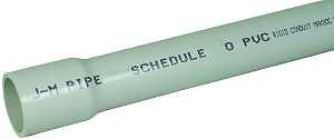 JM Eagle 67462 Conduit, 1.31 in OD, 1 in, 10 ft L, SCH 40