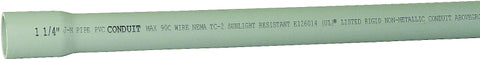 JM Eagle 67470 Conduit, 1.38 in, 10 ft L, SCH 40, PVC