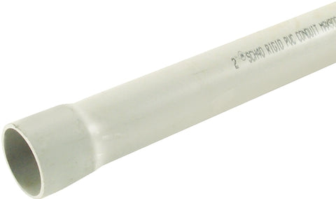 JM Eagle 67496 Conduit, 2.06 in, 10 ft L, SCH 40, PVC