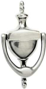 Schlage CP2-3125-619 Door Knocker, Solid Brass, Satin Nickel, 3-15/16 in Mounting Hole