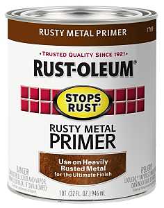 Rust-Oleum 7769502 Primer, Flat, Rusty Metal Primer, 1 qt