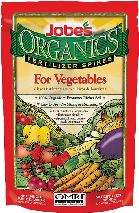 pre planting garden fertilizer Jobes 6028 Organic Fertilizer Pack, Spike, 2-7-4 N-P-K Ratio – Shell Lumber and Hardware