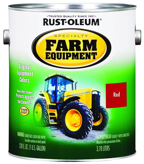 Stops Rust 7466402 Farm Equipment Paint, International Red, 1 gal, Can