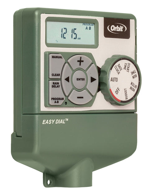 Orbit 57596 Indoor Sprinkler Timer, 120 V, 6 -Zone, 2 -Program, 1 to 99 min Cycle, LCD Display