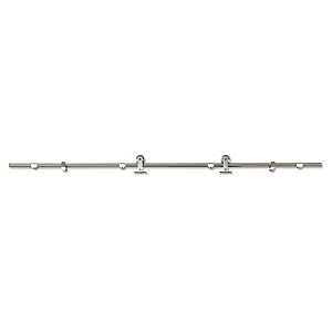Colonial Elegance Loft Series SL78RR-BN Sliding Rail System, Stainless Steel, Brushed, 3 in W, 5 in H, 78-3/4 in L