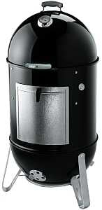 Weber Smokey Mountain Cooker 731001 Charcoal Smoker, 23 in W, 48-1/2 in H, 24 in D, Charcoal, Steel, Black
