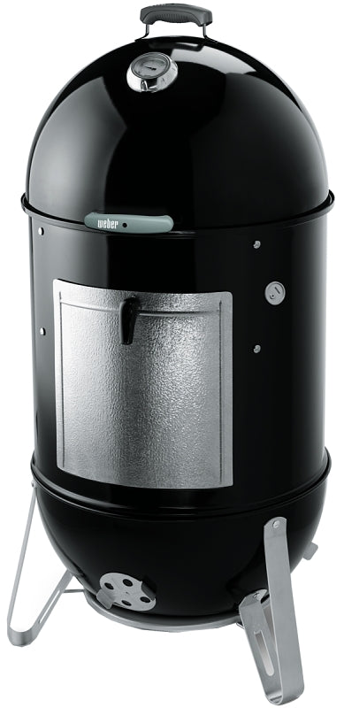 Weber Smokey Mountain Cooker 731001 Charcoal Smoker, 23 in W, 48-1/2 in H, 24 in D, Charcoal, Steel, Black